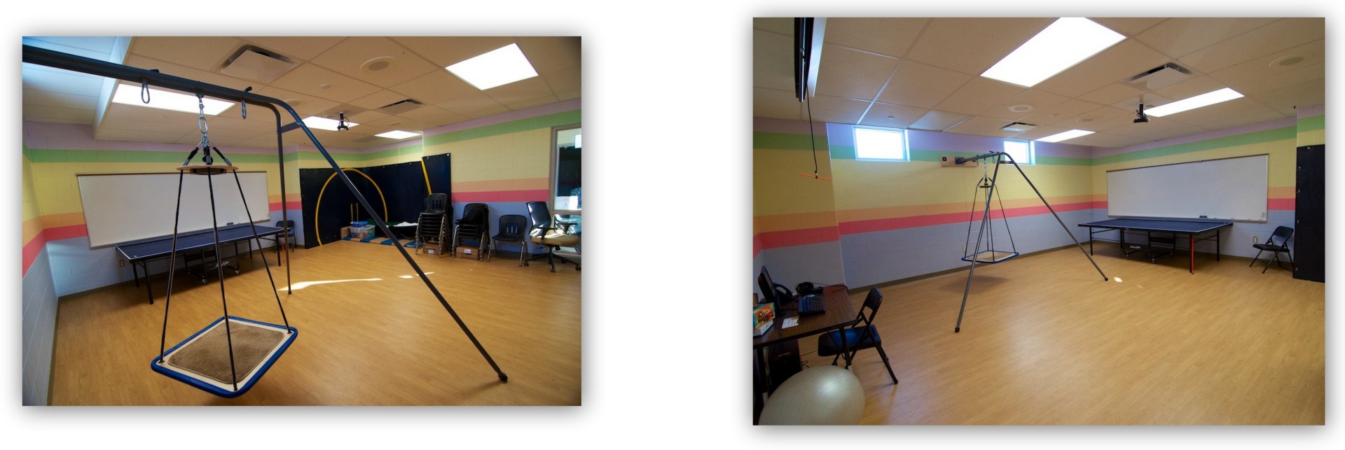 Then new-and-improved sensory/stress-release room at Zemmer Middle School