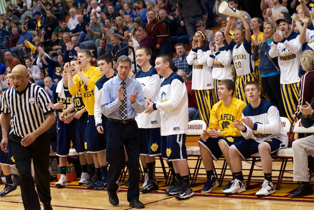Lapeer West head coach Chuck Mahoney is one win away from an improbable regional championship after Monday's blowout win over previously-unbeaten Grand Blanc. 