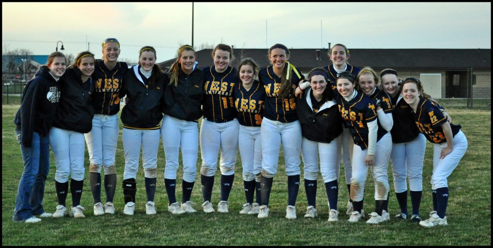 Three members of the varsity girls' softball team from Lapeer West received all-league honors this week.