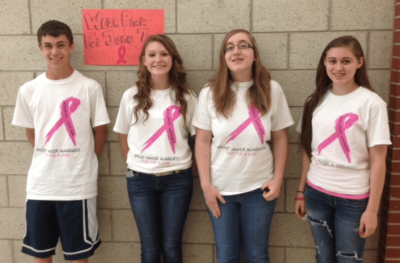Pictured are (L-R): Justin Ray, Gabrielle Patykowski, Nellie Heller and Erica Barker
