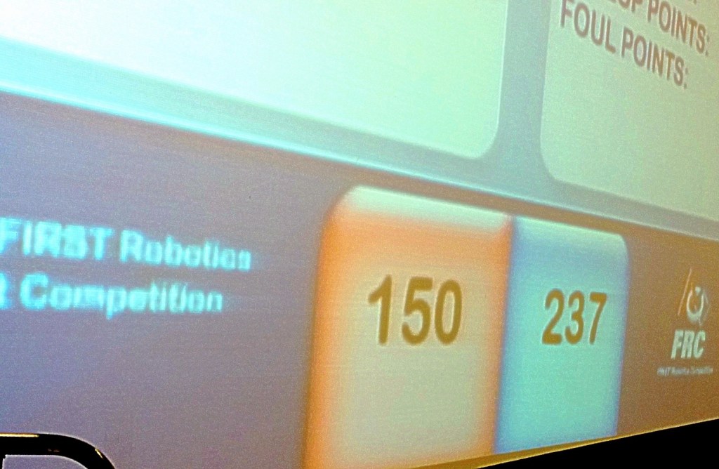 Chimeras Robotics rematch scoreboard - Lansing